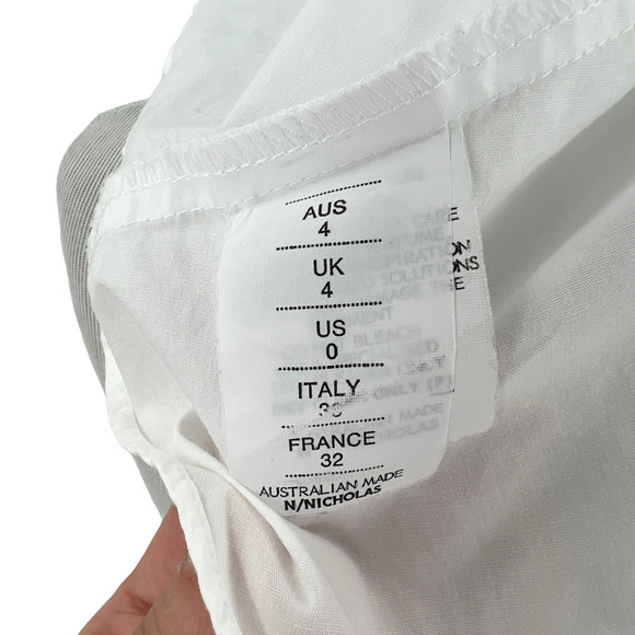 N Nicholas Off Shoulder Ruffle Top in White - Picture 13 of 15